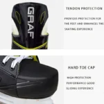 Graf Protect Bare Feet Ice Hockey skating Shoes PP Synthetic Leather Add Velvet Breathable Ice skates Shoes for Adults Children - Image 3