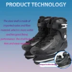 Thicken Ice Skates Hockey Shoes Strengthening Bracket Independent Velvet Inner Unisex Ice Blade Skate Shoes for Adult Beginner - Image 5
