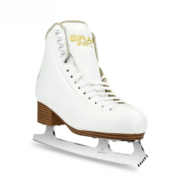 Winter White Figure Ice Skates High End Professional Adult Ice Speed Professional Figure Skates