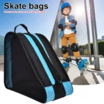 Kids Travel Ice Skating Backpack Breathable Thicken Inline Skates Bag Single Shoulder/Handheld Roller Skate Accessories for Kids - Image 3