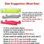 Adjustable TPU Ice Skating Blade Covers Walkable Figure Skate Ice Skate Hockey Skates Prevent Puncture Scalable Blade Sleeve - Image 3