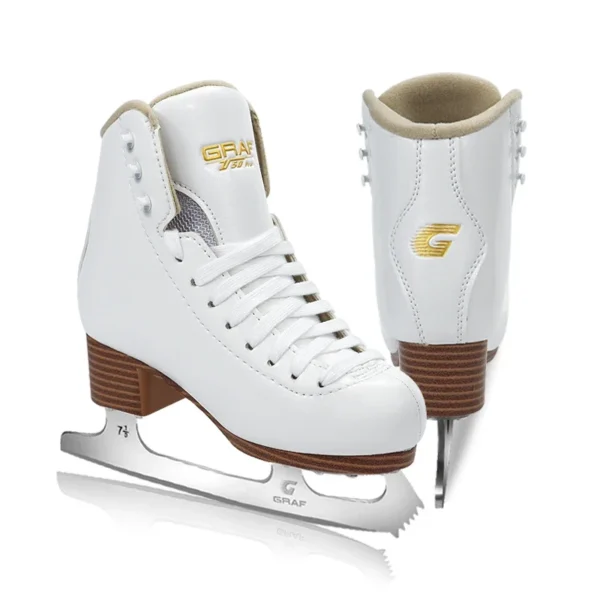 1Pair Graf Waterproof Ice Figure Skating Shoes Thermal Warm U50pro Snug Inside Skating Shoes With Ice Blade For Adults Teenagers